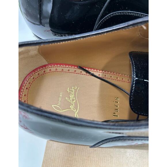 Men\'s Christian Louboutin GREGGYROCKS patent leather spiked Oxford\'s size 45 main image 4